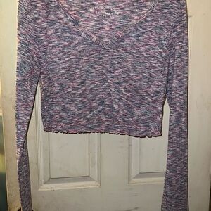 Women's Multicolor Long Sleeve Top